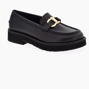 FERRAGAMO Maryan Leather Lug-Sole Loafers